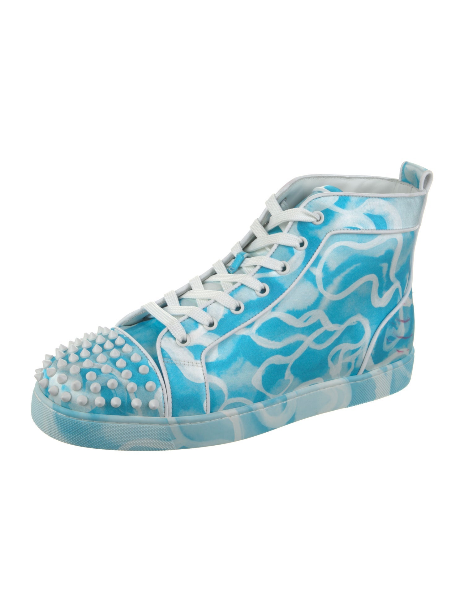 Christian Louboutin Leather Printed Sneakers