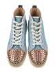 Christian Louboutin Mesh Colorblock Pattern Sneakers