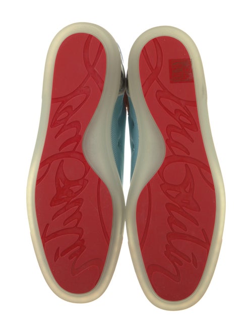 Christian Louboutin Mesh Colorblock Pattern Sneakers
