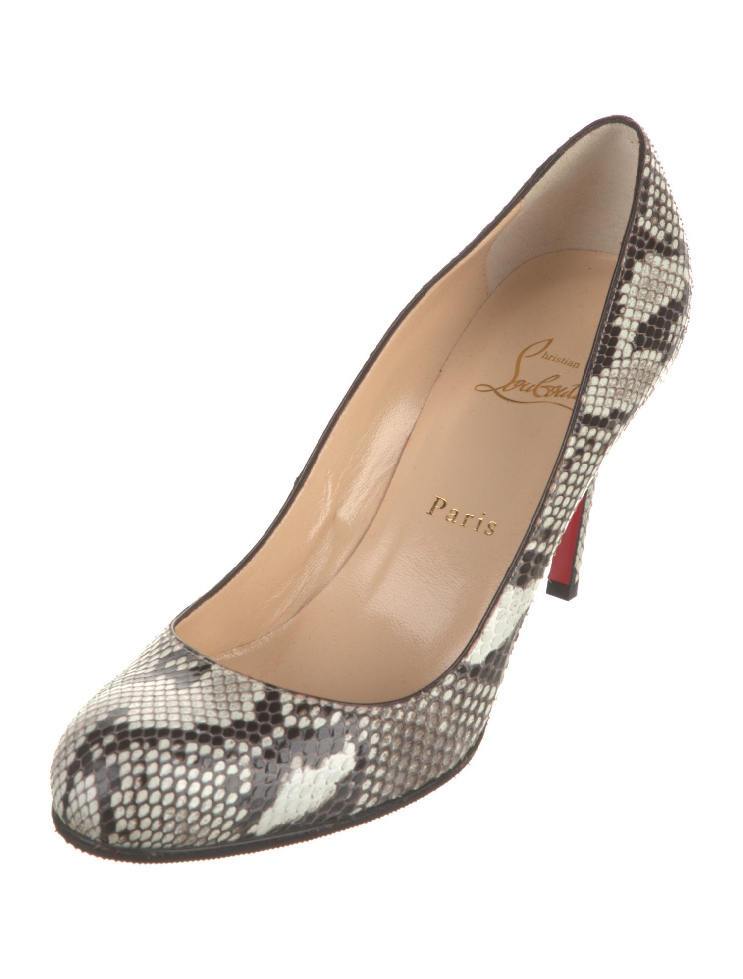 Christian Louboutin Snakeskin Animal Print Pumps