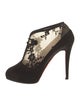 Christian Louboutin Mesh Lace Pattern Pumps