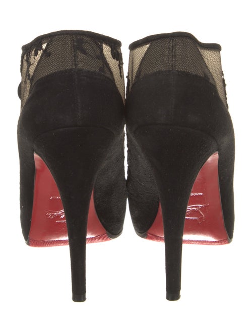 Christian Louboutin Mesh Lace Pattern Pumps