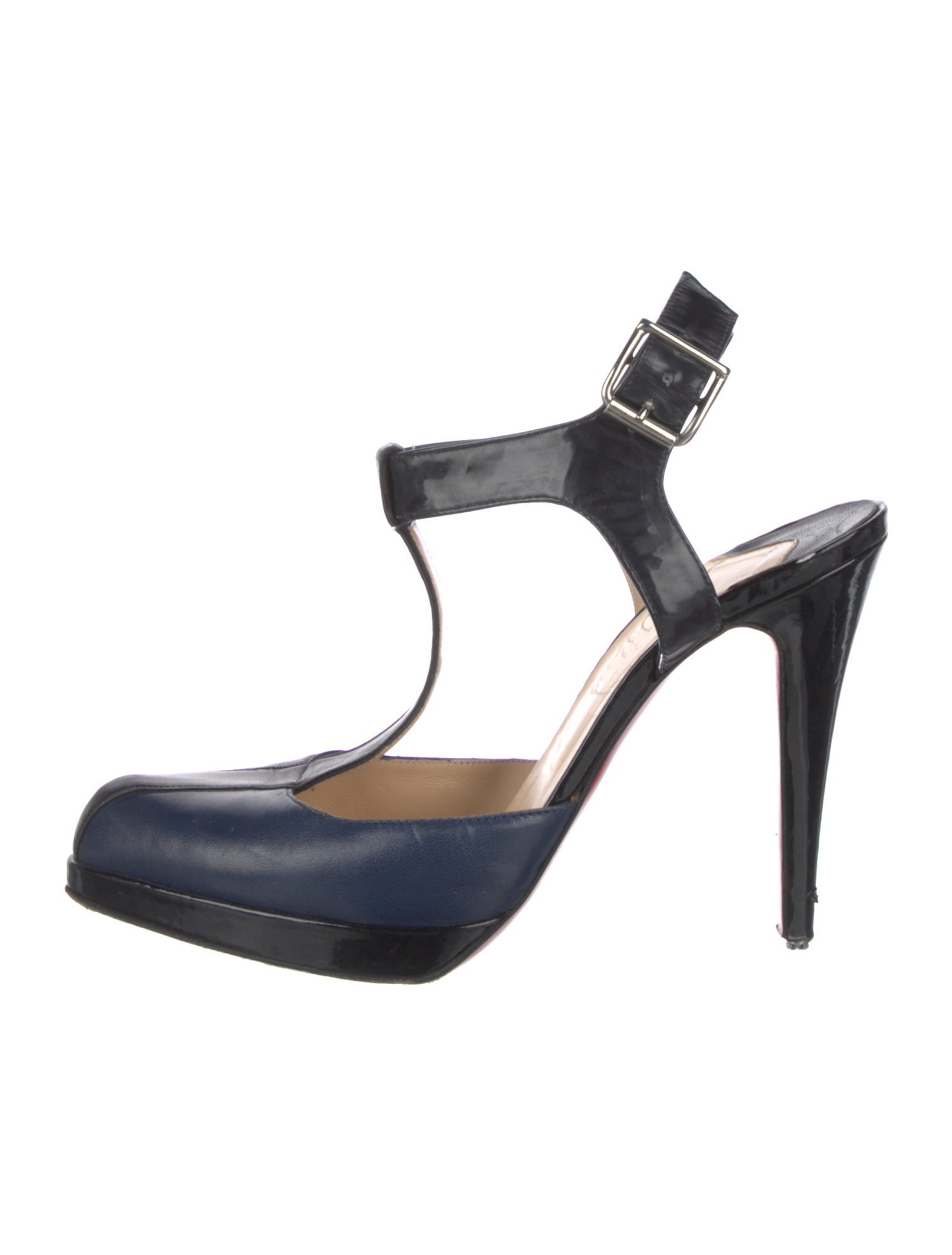 Christian Louboutin Leather T-Strap Pumps