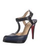 Christian Louboutin Leather T-Strap Pumps