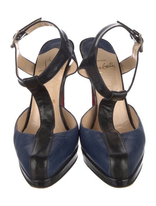 Christian Louboutin Leather T-Strap Pumps