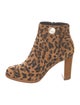 Christian Louboutin Suede Animal Print Boots