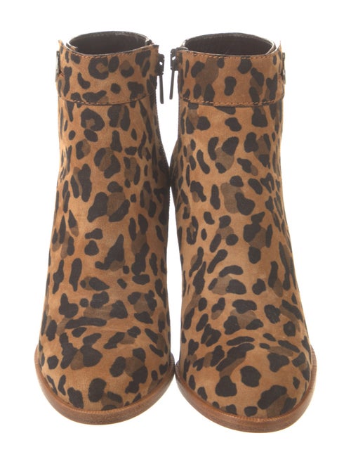 Christian Louboutin Suede Animal Print Boots