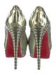 Christian Louboutin Python Leather Trim Embellishment Pumps