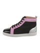 Christian Louboutin Mesh Colorblock Pattern Sneakers