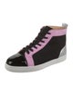 Christian Louboutin Mesh Colorblock Pattern Sneakers