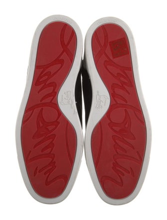 Christian Louboutin Mesh Colorblock Pattern Sneakers