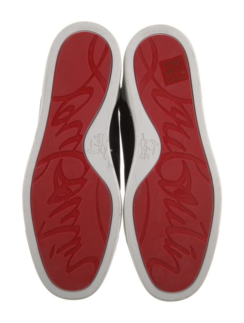 Christian Louboutin Mesh Colorblock Pattern Sneakers