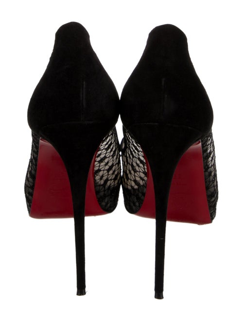 Christian Louboutin Mesh Lace Pattern Pumps