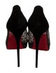 Christian Louboutin Mesh Lace Pattern Pumps