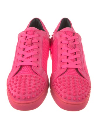 Christian Louboutin Suede Studded Accents Sneakers