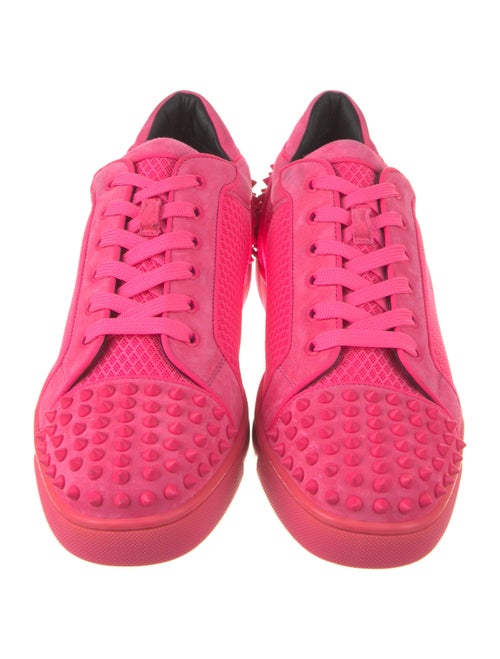 Christian Louboutin Suede Studded Accents Sneakers