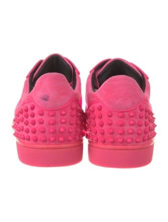 Christian Louboutin Suede Studded Accents Sneakers