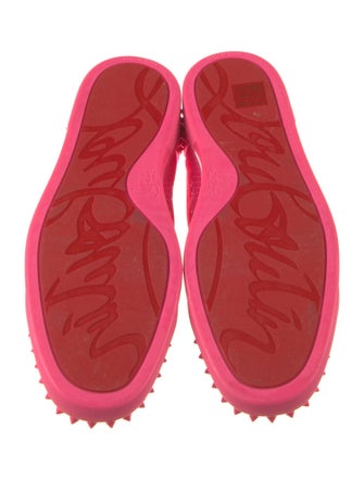 Christian Louboutin Suede Studded Accents Sneakers