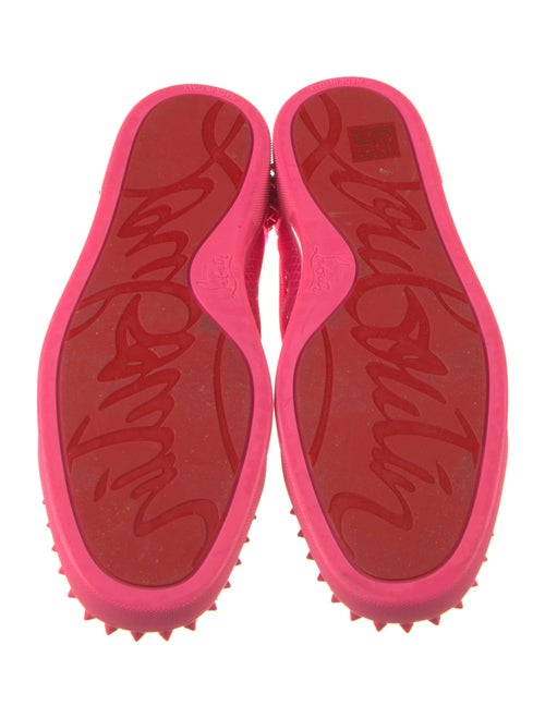 Christian Louboutin Suede Studded Accents Sneakers