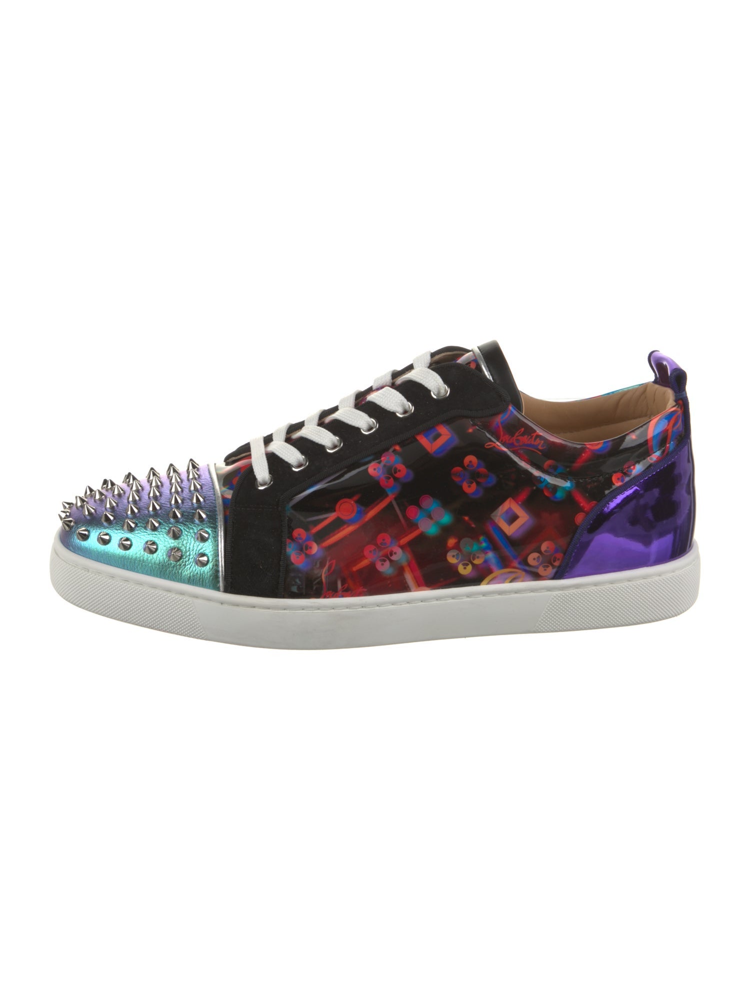 Christian Louboutin Leather Printed Sneakers