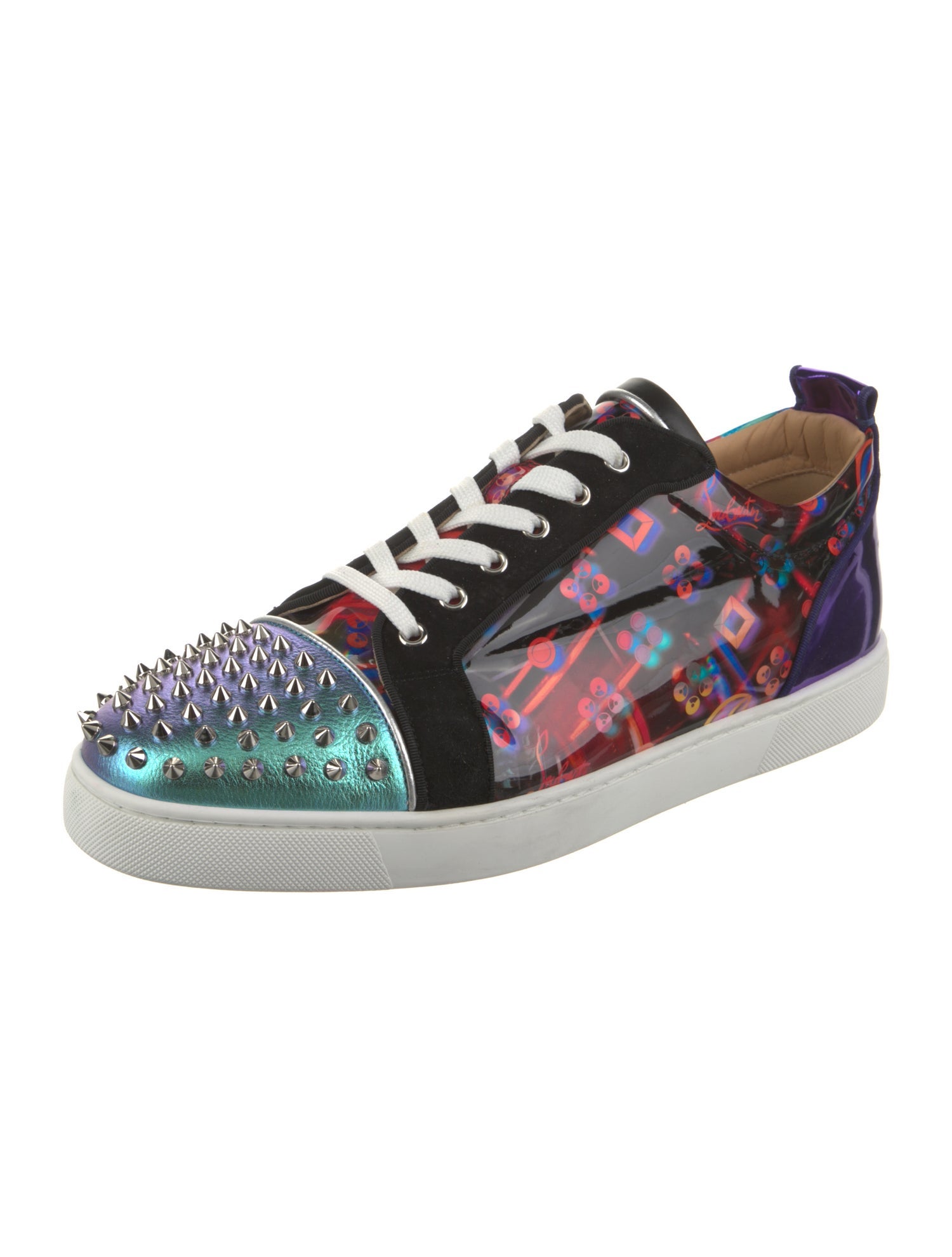 Christian Louboutin Leather Printed Sneakers