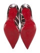 Christian Louboutin Patent Leather Printed Slingback Pumps
