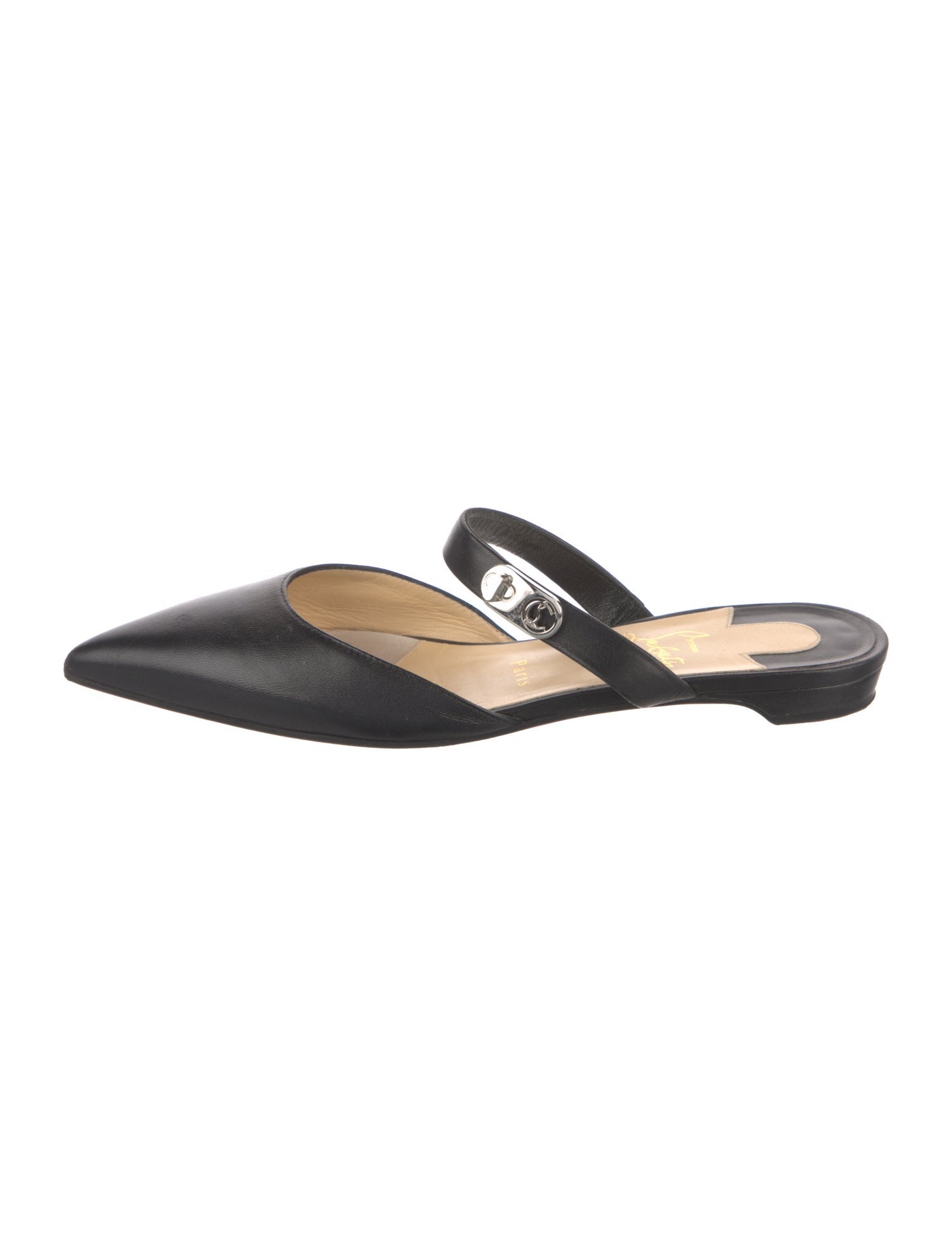 Christian Louboutin Choc Lock Leather Mules