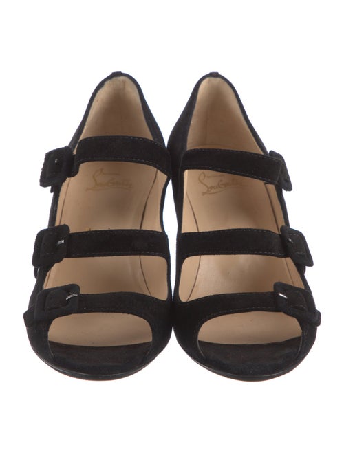 Christian Louboutin Suede Gladiator Sandals