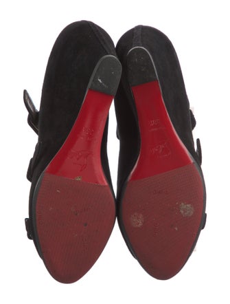 Christian Louboutin Suede Gladiator Sandals