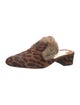 Christian Louboutin Ponyhair Animal Print Mules
