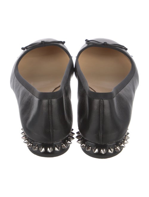 Christian Louboutin Spike Accents Leather Ballet Flats
