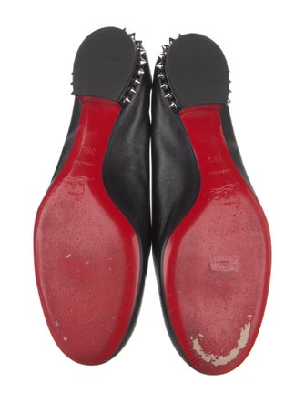 Christian Louboutin Spike Accents Leather Ballet Flats