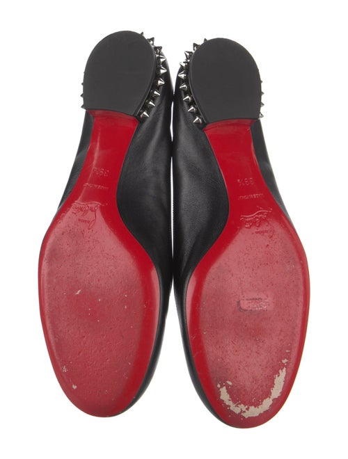 Christian Louboutin Spike Accents Leather Ballet Flats