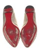 Christian Louboutin Leather Bow Accents Ballet Flats