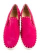 Christian Louboutin Spike Accents Suede Sneakers