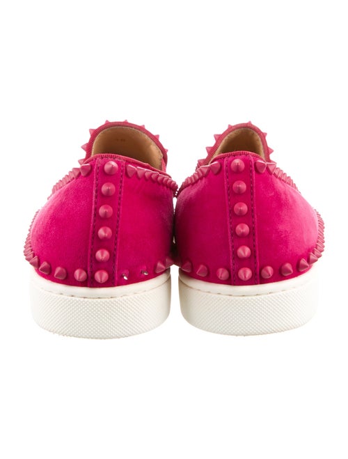 Christian Louboutin Spike Accents Suede Sneakers
