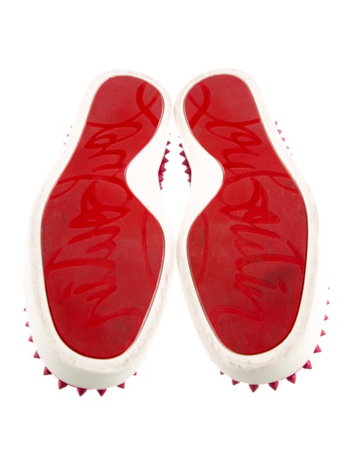 Christian Louboutin Spike Accents Suede Sneakers