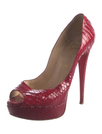 Christian Louboutin Python Pumps