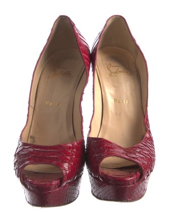 Christian Louboutin Python Pumps