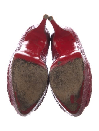 Christian Louboutin Python Pumps