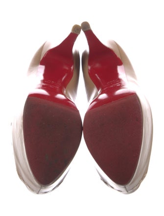 Christian Louboutin Leather Whipstitch Trim Sandals