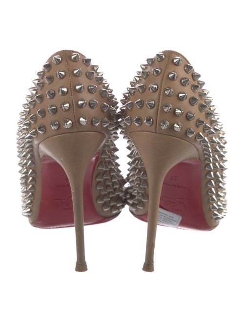 Christian Louboutin Spike Accents Leather Pumps