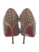 Christian Louboutin Spike Accents Leather Pumps