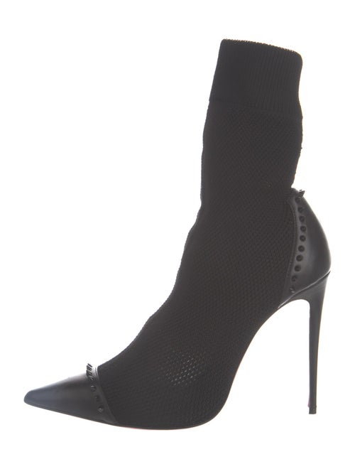 Christian Louboutin Spike Accents Studded Accents Sock Boots