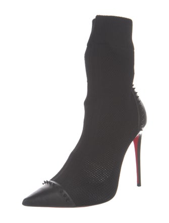 Christian Louboutin Spike Accents Studded Accents Sock Boots