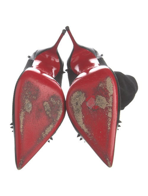 Christian Louboutin Spike Accents Studded Accents Sock Boots
