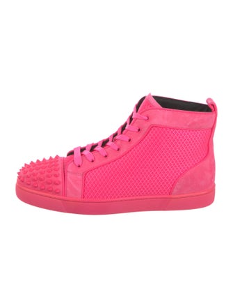 Christian Louboutin Mesh Studded Accents Sneakers