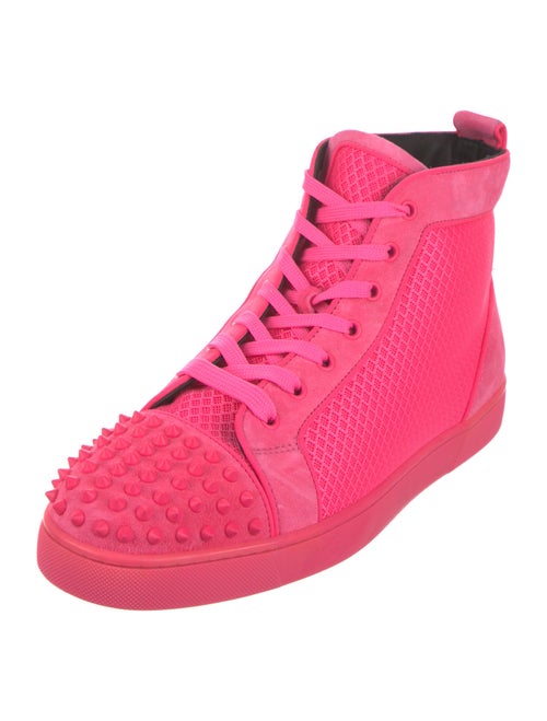 Christian Louboutin Mesh Studded Accents Sneakers