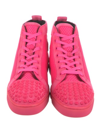 Christian Louboutin Mesh Studded Accents Sneakers