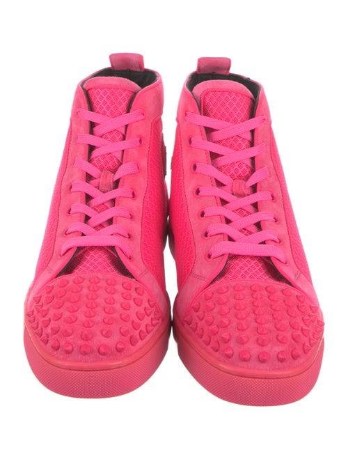 Christian Louboutin Mesh Studded Accents Sneakers